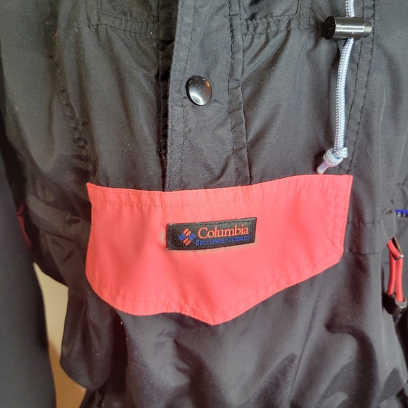 Vntg Mens Columbia Radial Sleeve Color Block Nylon jacket Size XL - Picture 3 of 12